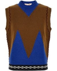 Marni - M-shaped Intarsia Vest - Lyst