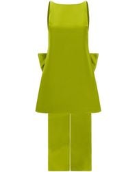 Self-Portrait - Self-Portrait Mini Dress Sculptural Bow Detail - Lyst