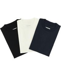 Jil Sander - 3-pack Logo Embroidery T-shirt - Lyst