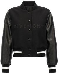 Givenchy - Bomber cropped logo - Lyst