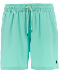 Polo Ralph Lauren - Logo Embroidery Swim Shorts - Lyst