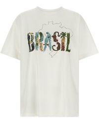FARM Rio - 'off-white Brasil' T-shirt - Lyst