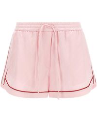 Off-White c/o Virgil Abloh - 'jacquard Satin Pajama' Shorts - Lyst