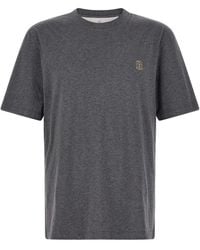 Brunello Cucinelli - 'stemma Solomeo' T-shirt - Lyst