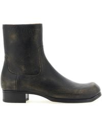 Maison Margiela - Vintage Leather Ankle Boots - Lyst