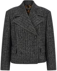 Dolce & Gabbana - Striped Wool Blazer - Lyst