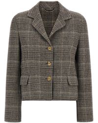 Ermanno Scervino - Blazer Cropped Check - Lyst