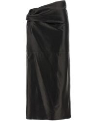 Alberta Ferretti - Plongé Nappa Skirt - Lyst