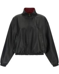 Balenciaga - Reversible Leather Jacket - Lyst