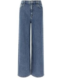 Theory - 'high-waisted Wide-leg' Jeans - Lyst