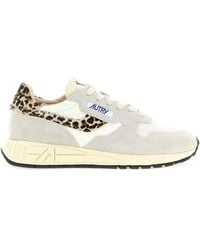 Autry - Reelwind Low Sneaker With Animalier Details - Lyst