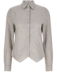 Maison Margiela - Cotton Shirt With Pointed Hem - Lyst