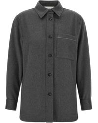 Peserico - 'punto Luce' Overshirt - Lyst