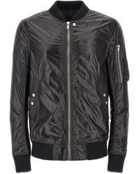 Rick Owens - Bomber Jacket With Sleeve Pocket - Lyst