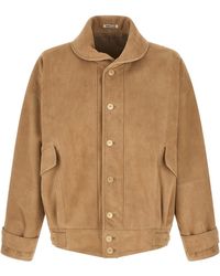 AURALEE - Full Grain Leather Blouson - Lyst
