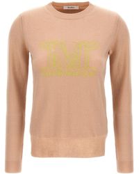 Max Mara - Cashmere Intarsia Crewneck Sweater - Lyst
