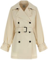 TOTEME - 'washed Cotton Stone' Trench Coat - Lyst