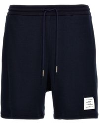 Thom Browne - Cotton Knit Bermuda Shorts - Lyst