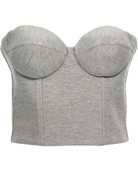 GIUSEPPE DI MORABITO - Top Cropped Bustier - Lyst