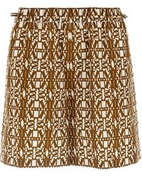 Max Mara - High-Rise Shorts Taiga Aus Baumwolle - Lyst