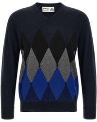 Ballantyne - Classic Diamond Intarsia Knit - Lyst