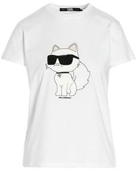 Karl Lagerfeld - T-shirt 'Ikonik 2.0 Choupette' - Lyst