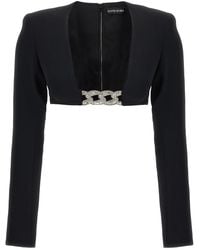 David Koma - Top '3D Crystal Chain And Square Neck' - Lyst