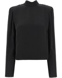 ROTATE BIRGER CHRISTENSEN - 'satin Drapy Back' Top - Lyst