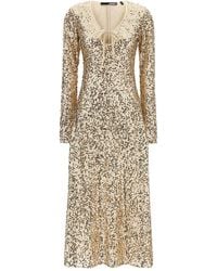 ROTATE BIRGER CHRISTENSEN - Kleid "Net Sequins Midi" - Lyst