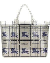 Burberry - 'ekd' Label Shopping Bag - Lyst