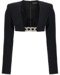 David Koma - Top '3d Crystsal Chain And Square Neck' - Lyst
