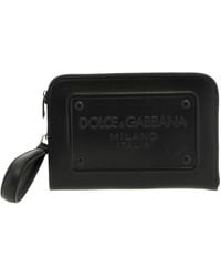 Dolce & Gabbana - Clutch Mit Logo - Lyst
