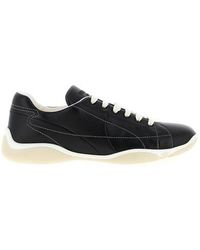Prada - Sneakers in nappa nera - Lyst