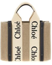 Chloé - Borsa a mano 'Woody Small' - Lyst