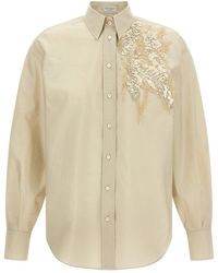 Brunello Cucinelli - Sequin Embroidery Shirt - Lyst
