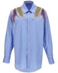 Bluemarble - 'rhinestoned Stardust Stripe' Shirt - Lyst