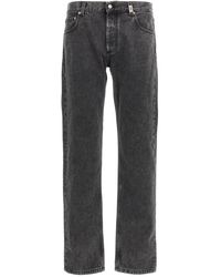 McQueen - 'Metal Plate' Jeans - Lyst