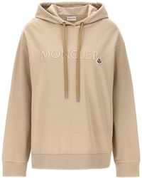 Moncler - Logo Embroidery Hoodie - Lyst