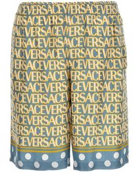 Versace - Shorts Allover aus Seide - Lyst