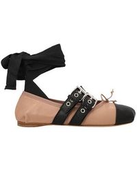 Miu Miu Ballet flats and ballerina shoes for Women | Online Sale up to 63%  off | Lyst