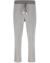 Brioni - Piqué Cotton Joggers - Lyst