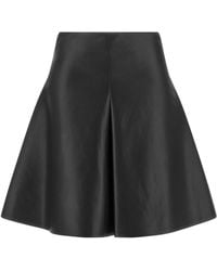 Nude - Eco-leather Full Skirt - Lyst