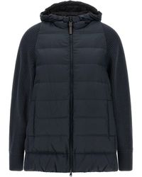 Brunello Cucinelli - 'shiny Zipper Pull' Down Jacket - Lyst