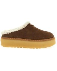 Prada - Suede Sabots - Lyst