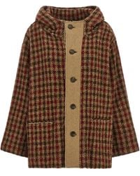 R13 - Houndstooth Check Jacket - Lyst