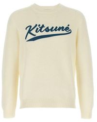 Maison Kitsuné - Maglione 'Kitsune Varsity' - Lyst