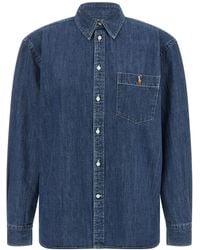 Polo Ralph Lauren - Denim Shirt With Logo Embroidery - Lyst
