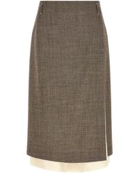 Tela - Multi-layer Hem Skirt - Lyst