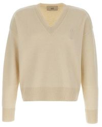 Ami Paris - Maglione Patch Logo Puff - Lyst