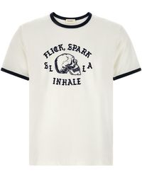 Second/Layer - 'flick, Spark, Inhale Ringer' T-shirt - Lyst